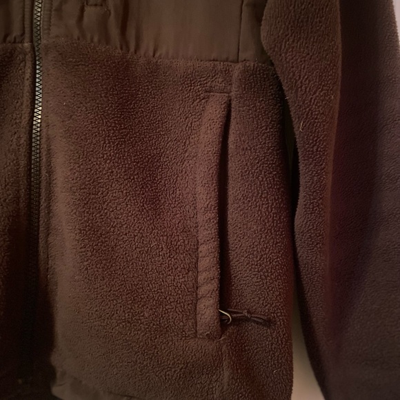 Woman fleece jacket dark brown - Picture 8 of 8